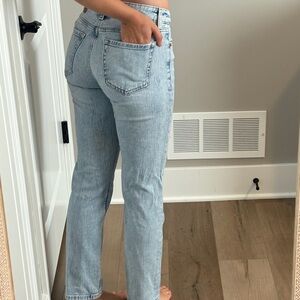 PacSun Low Waisted Light Wash Straight Leg Jeans